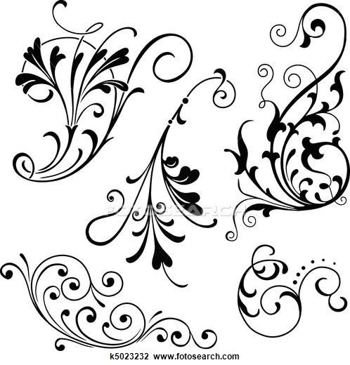 498x520 Free Filigree Clip Art