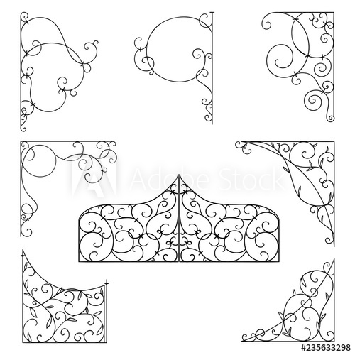 500x500 Forged Brackets For Signboards Vintage Corner Ornament