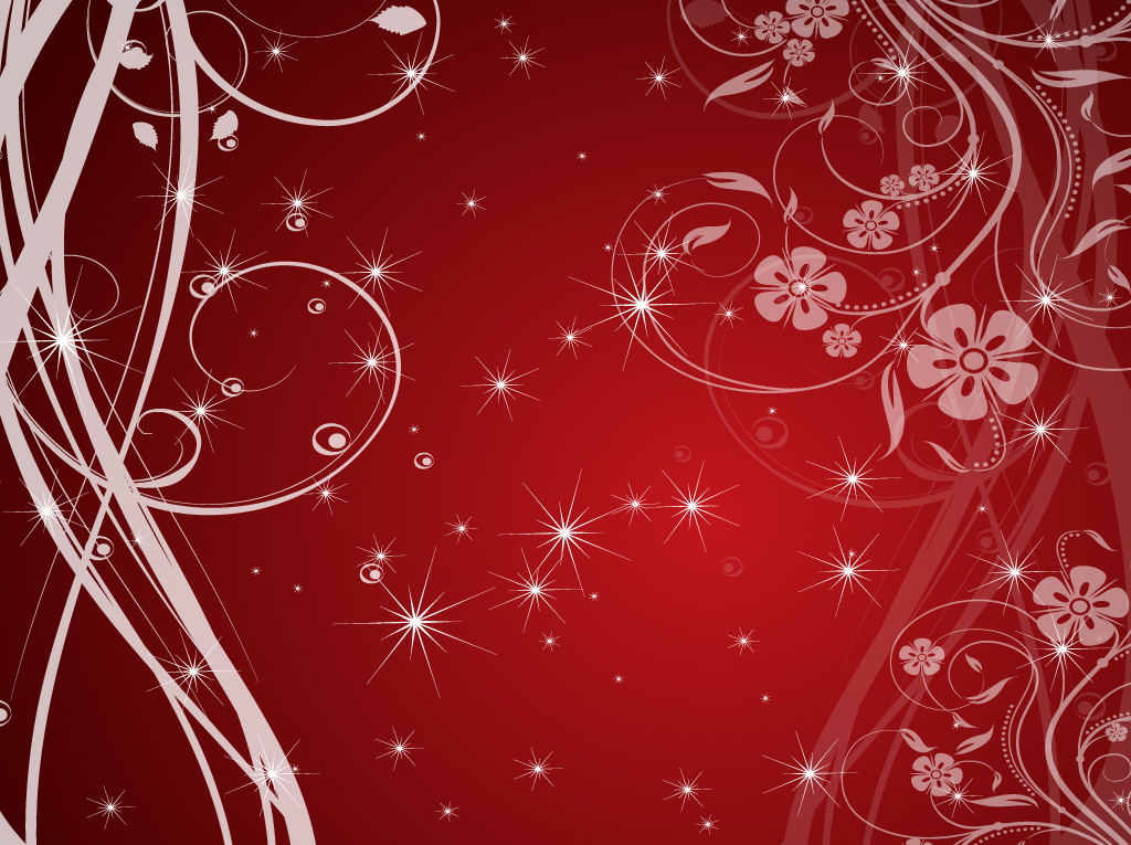 1024x765 Red Filigree Vector Vector Art Graphics