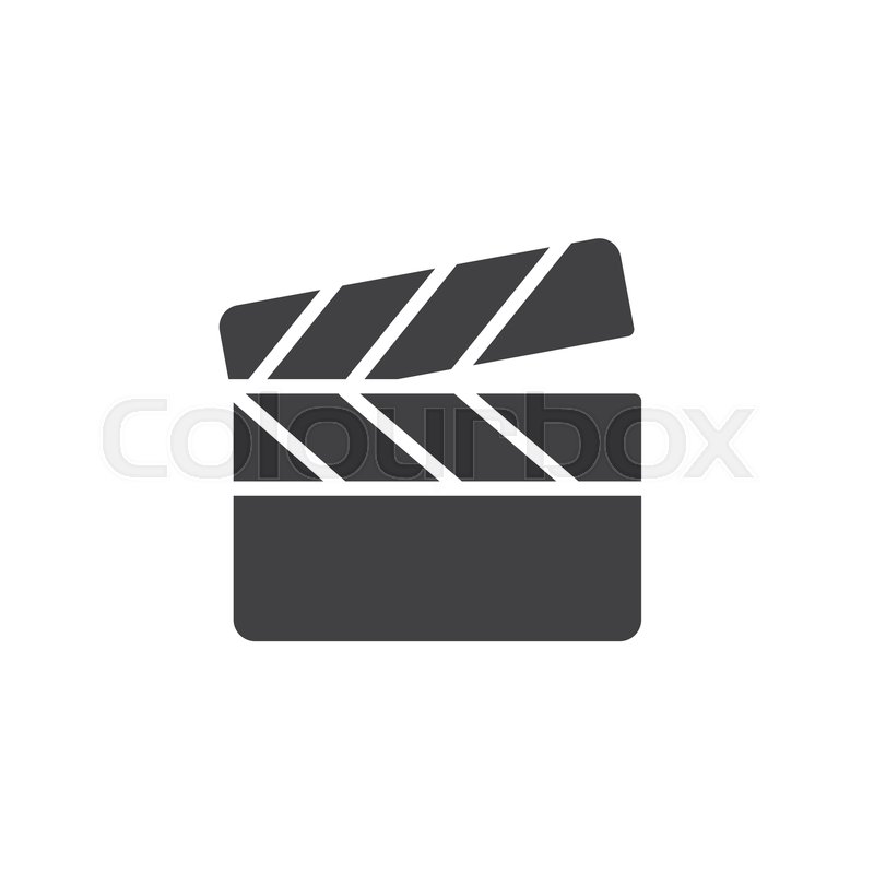 Clapperboard Vector Icon Filled Flat Stock Vector Colourbox 800x800 Clapperboard Vector Icon Filled Flat Stock Vector Colourbox