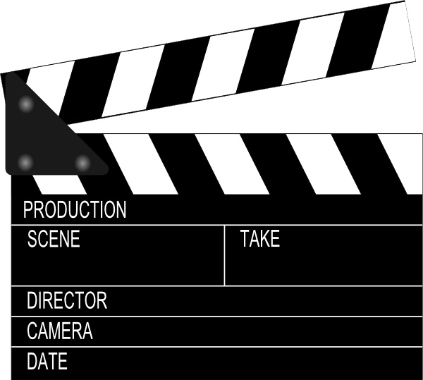 Movie Clapper Board Clip Art Free Vector In Open Office Drawing 600x539 Movie Clapper Board Clip Art Free Vector In Open Office Drawing