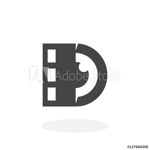 500x500 Lens With Film Logo Vector Icon On White Background
