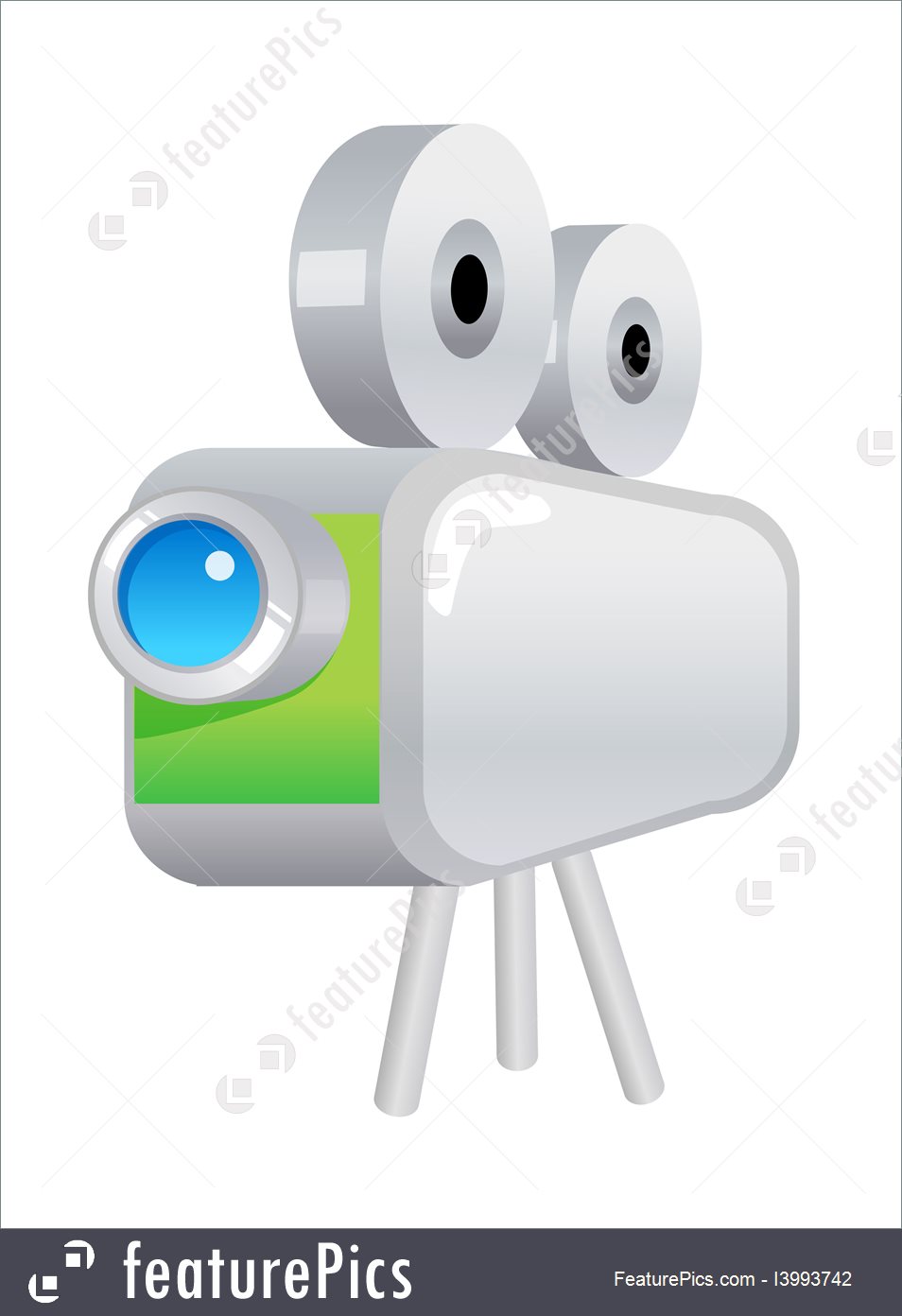 954x1392 Vector Icon Film Projector Stock Illustration