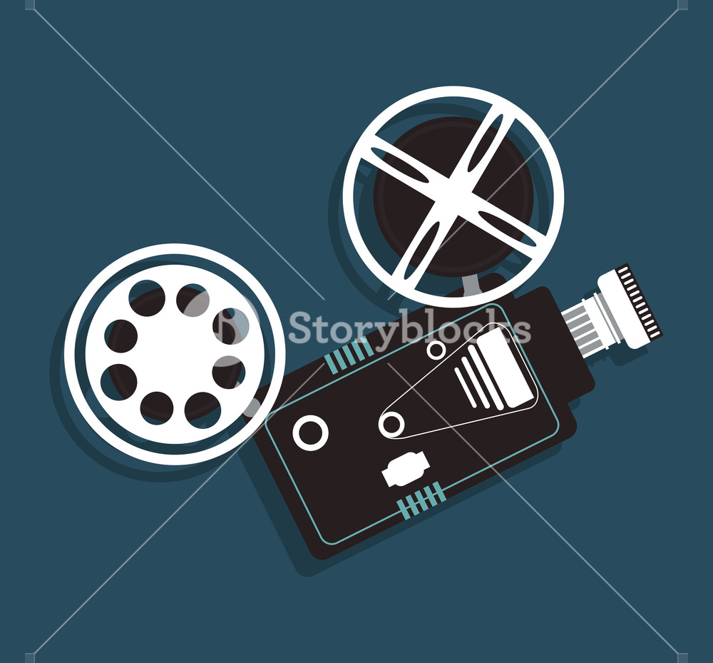 1000x929 Cinema Camera Film Projector Icon Vector Illustration
