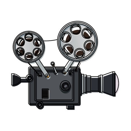 450x450 High Detailed Vintage Film Projector Cinema Icon Vector