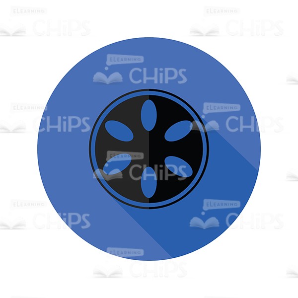 600x600 Film Reel Vector Icon