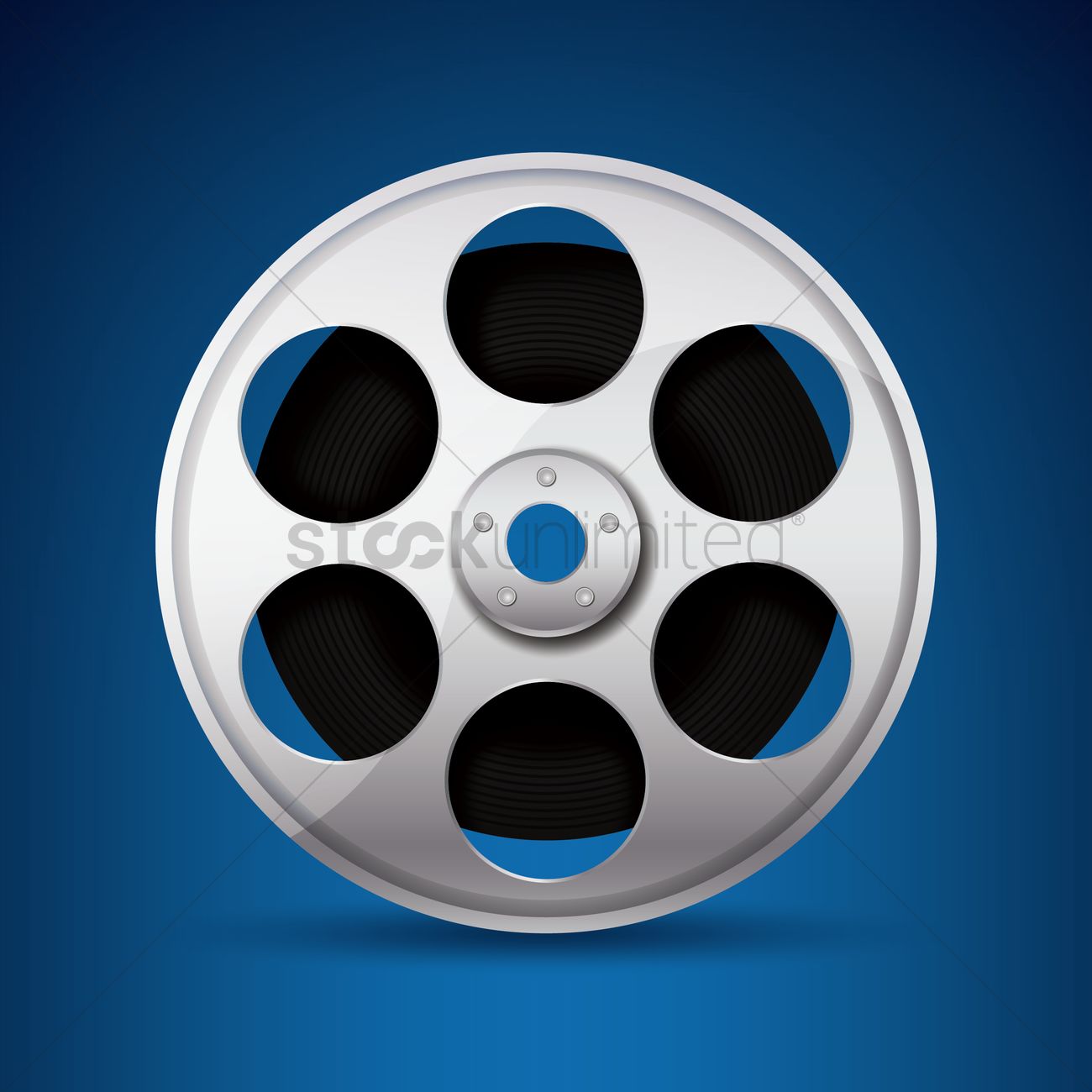 1300x1300 Film Reel Vector Image