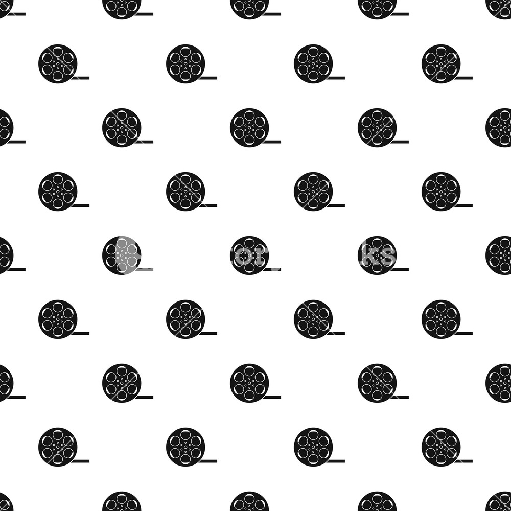 1000x1000 Film Reel Pattern Simple Illustration Of Film Reel Vector Pattern