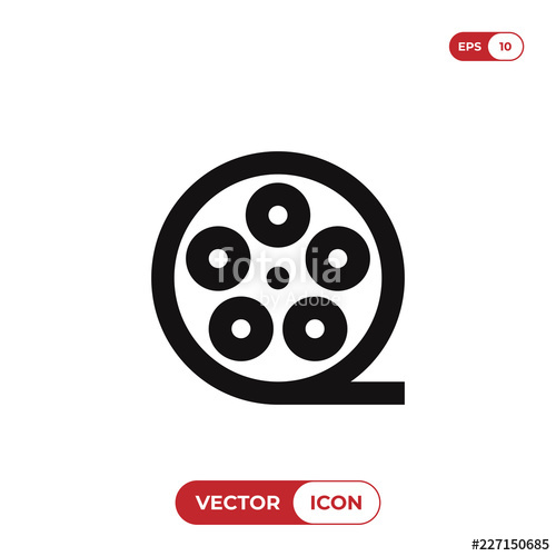 500x500 Film Reel Vector Icon Stock Image And Royalty Free Vector