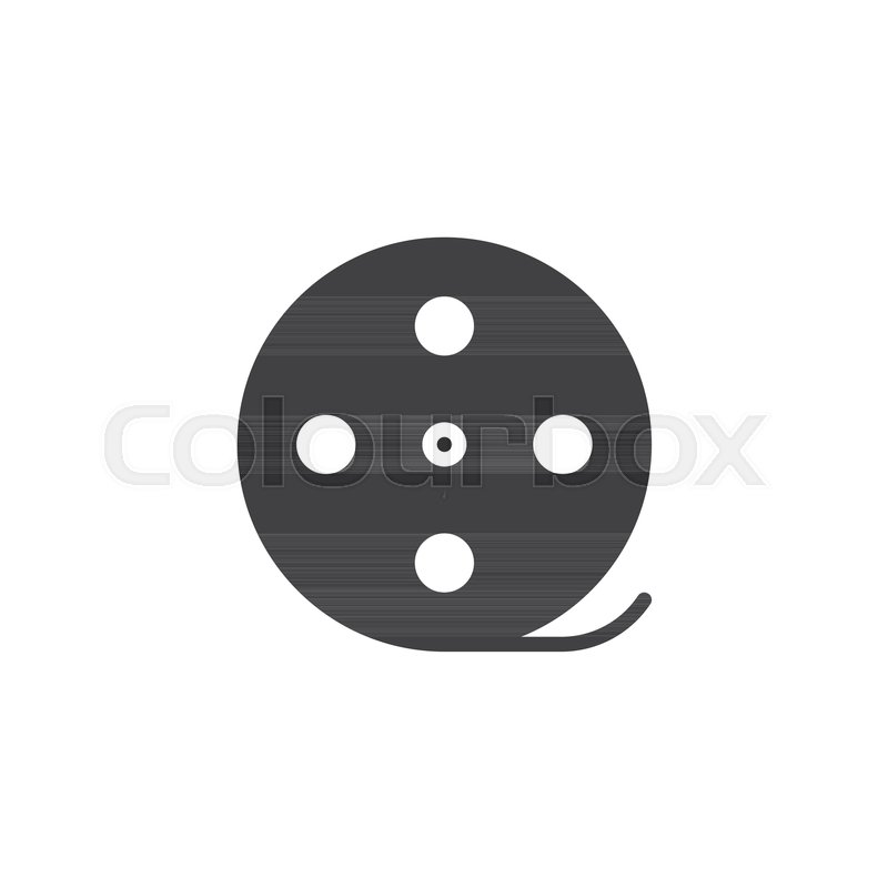 800x800 Film Reel Vector Icon Filled Flat Stock Vector Colourbox