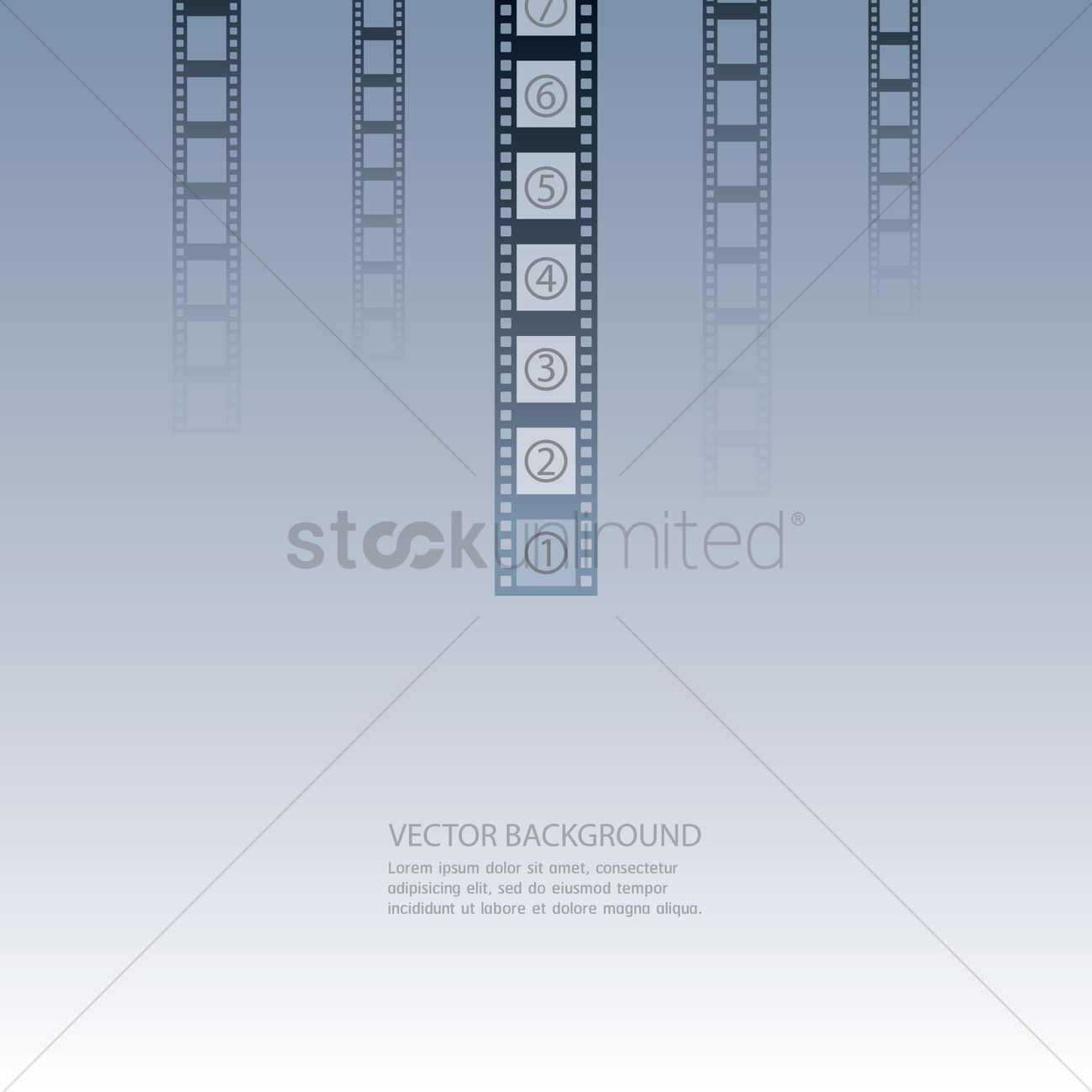 1300x1300 Background With Film Reel Vector Image
