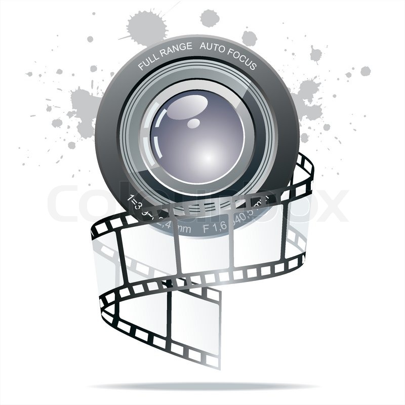 800x800 Vector Realistic Film Reel Stock Vector Colourbox