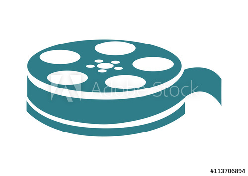 500x356 Film Reel Vector Illustration Over White Background