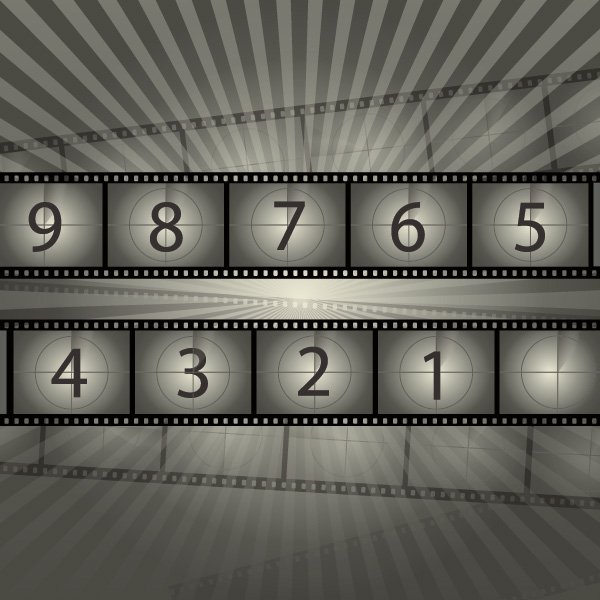 600x600 Film Reel Countdown Free Vector Free Vectors Ui Download