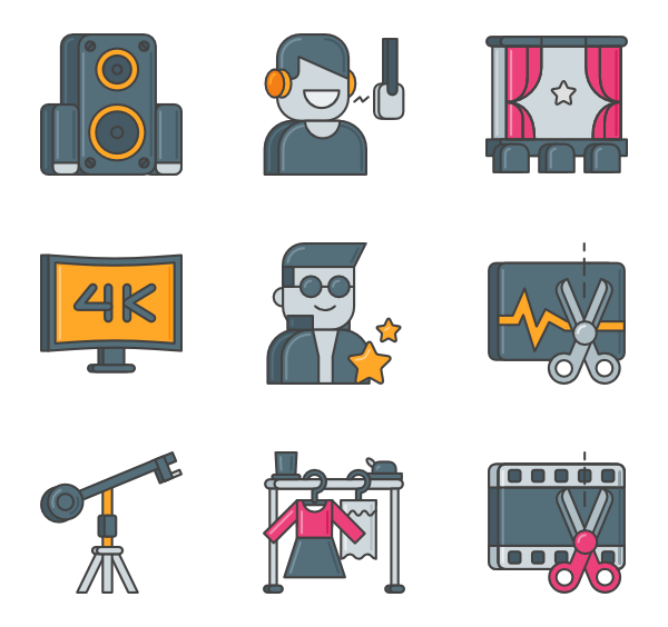 600x564 Film Reel Icons