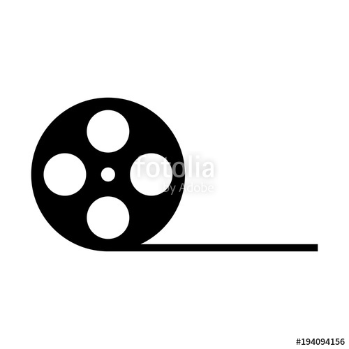 500x500 Film Reel Vector Icon Stock Image And Royalty Free Vector