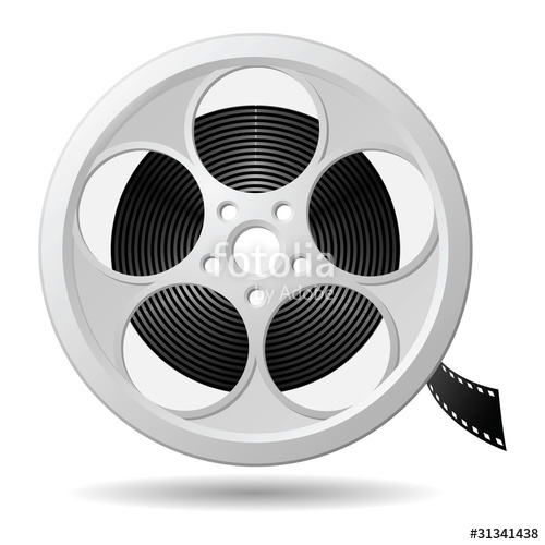500x500 Film Reel, Vector Version Stock Image And Royalty Free