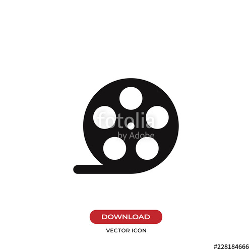 500x500 Film Reel Vector Icon Stock Image And Royalty Free Vector