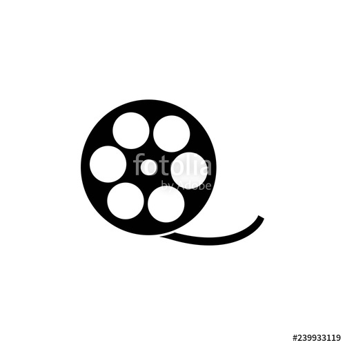 500x500 Video Camera Film Tape Reel Vector Icon
