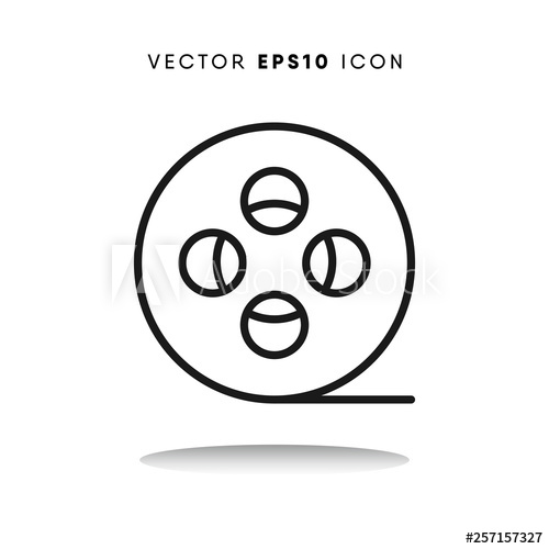 500x500 Film Roll Vector Icon