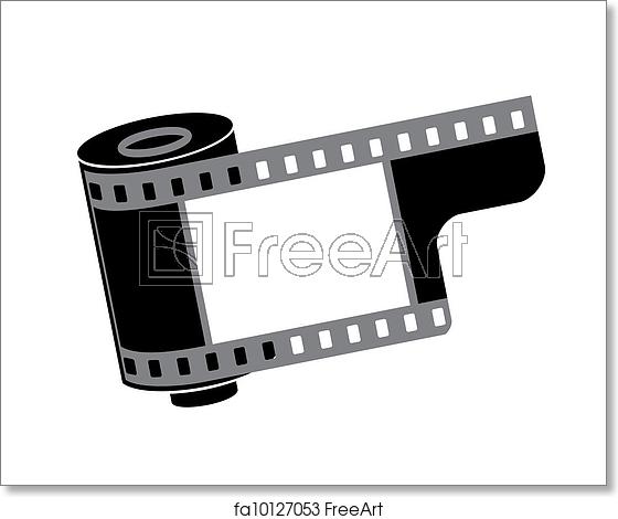 560x470 Free Art Print Of Camera Film Roll, Vector Illustration Freeart