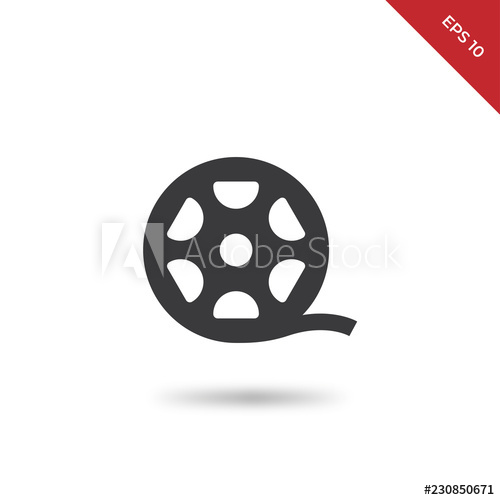 500x500 Big Film Roll Vector Icon
