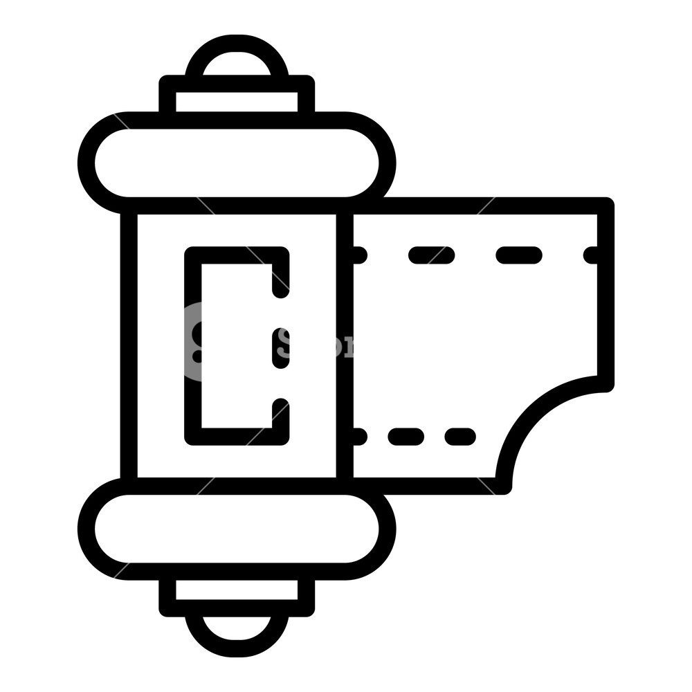 1000x1000 Camera Film Roll Icon Outline Camera Film Roll Vector Icon