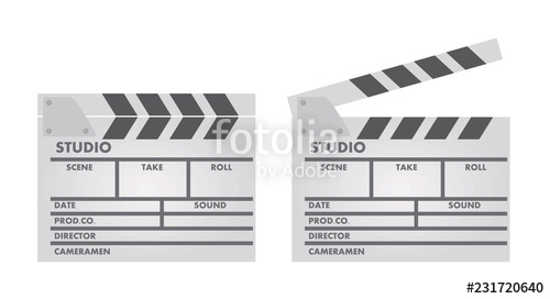 500x272 Film Slate Vector Illustration Stock Image And Royalty Free