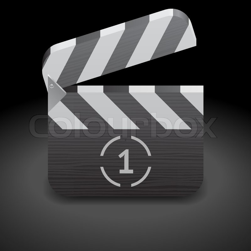 800x800 Clapper Board Film Slate Stock Vector Colourbox
