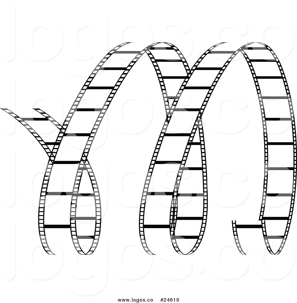 1024x1044 Royalty Free Vector Logo Of A Film Strip Curling