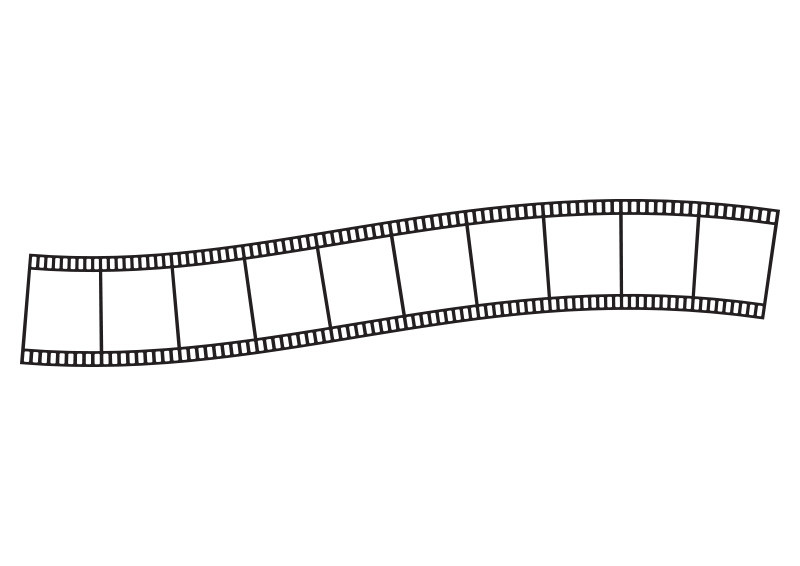 800x566 Curvy Film Strip Free Vector