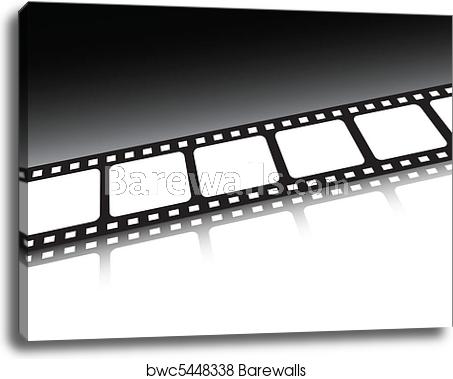 453x379 Film Strip Vector Background Illust, Canvas Print Barewalls