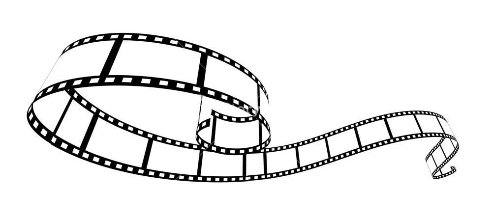 1000x446 Film Strip Vector Illustration On White Background Royalty Free