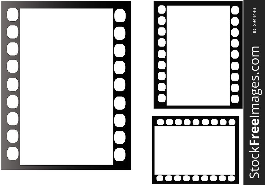 861x600 Straight Filmstrip Vector