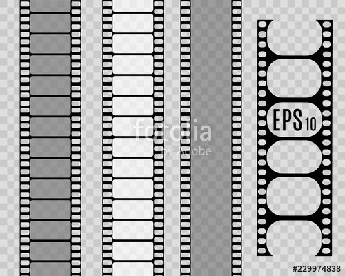 500x400 Film Strip, Vector Illustration Set Stock Image And Royalty Free