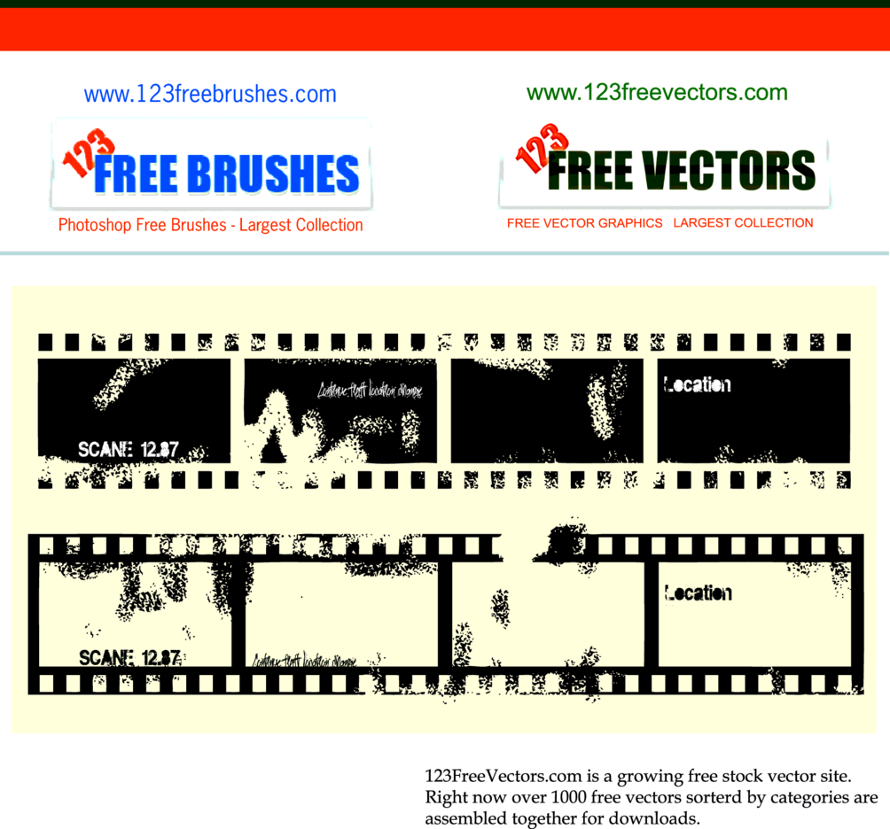 1004x936 Vector Film Strip Freevectors