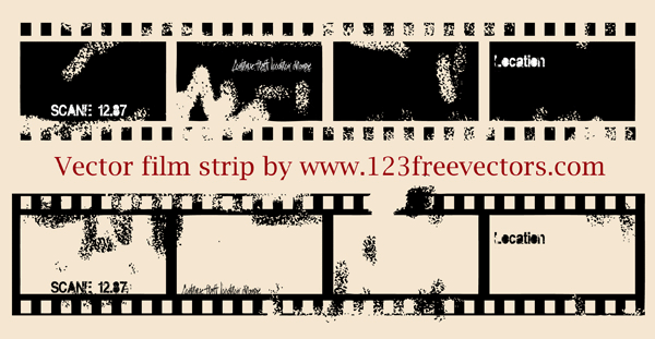 600x311 Vector Film Strip Illustration Free Vectors Ui Download