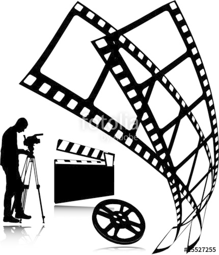 430x500 Film Vector Silhouettes Stock Image And Royalty Free Vector