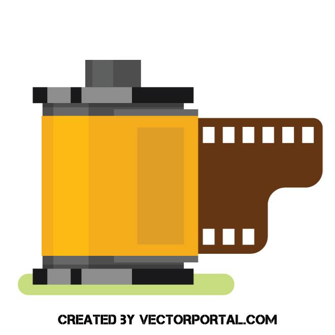 660x660 Camera Film Vector Image