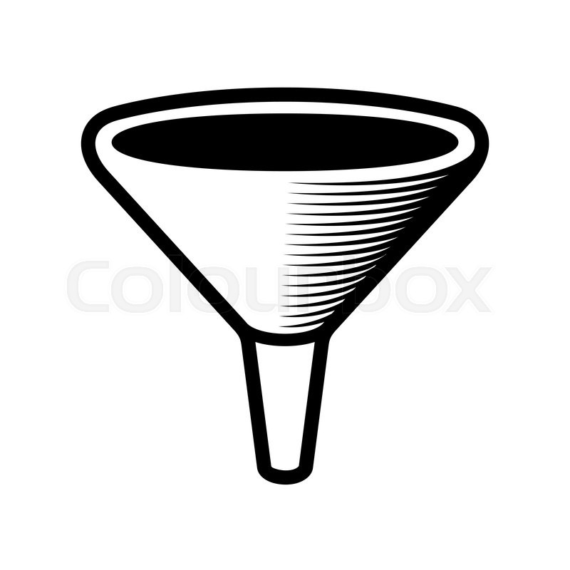 800x800 Filter Bottleneck Icon On White Stock Vector Colourbox
