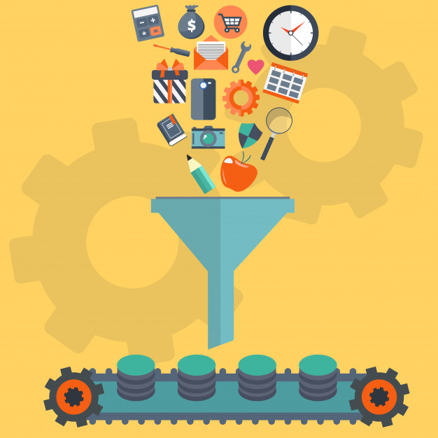 626x626 Big Data Filter, Data Tunnel And Analysis Vector Premium Download