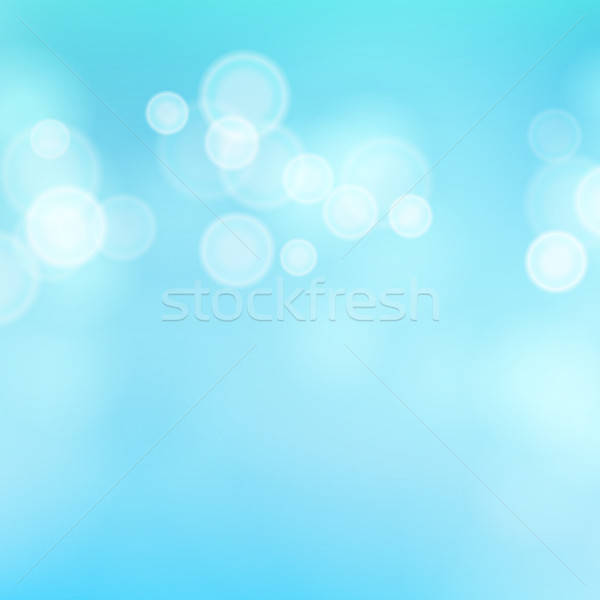 600x600 Light Blue Background Vector Water Summer Bokeh Background