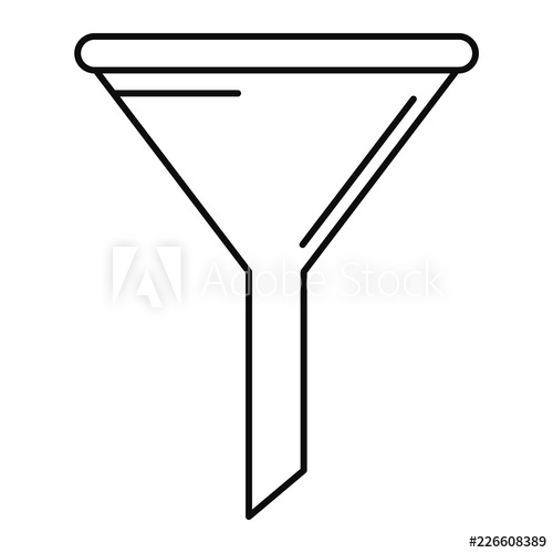 500x500 Chemical Filter Icon Outline Illustration Of Chemical Filter