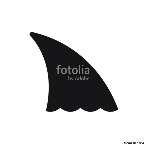 Shark Fin Vector Icon Stock Image And Royalty Free Vector 500x500 Shark Fin Vector Icon Stock Image And Royalty Free Vector