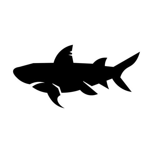 Shark Icon Vector 490x490 Shark Icon Vector