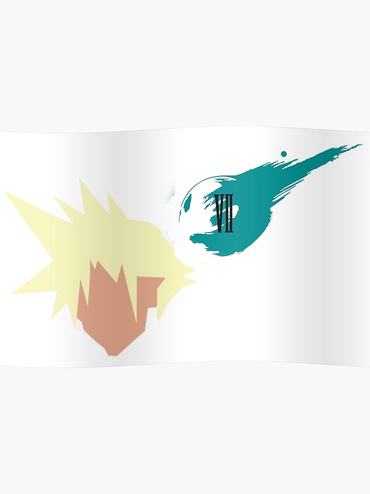 750x1000 Final Fantasy Cloud Vector Poster