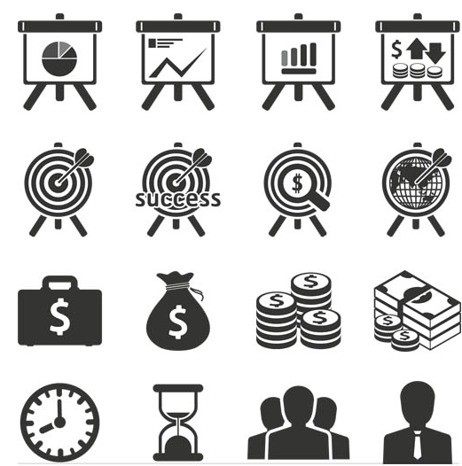 521x526 Finance Icons Vector Free Download