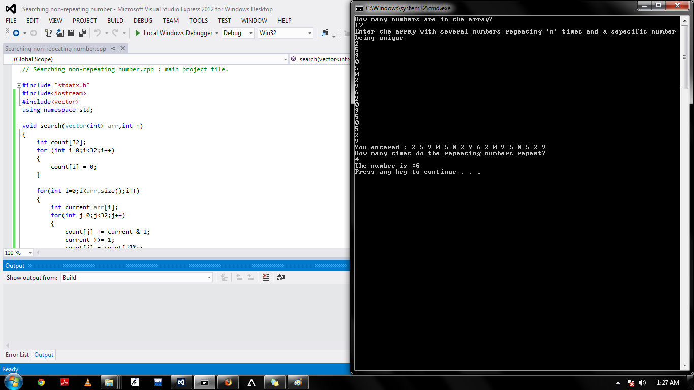 1366x768 Find The Unique Number In An Array Where All Numbers Appear N