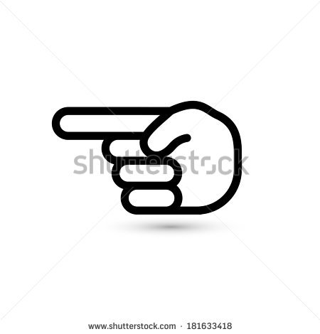 Pointed Finger Icon 450x470 Pointed Finger Icon