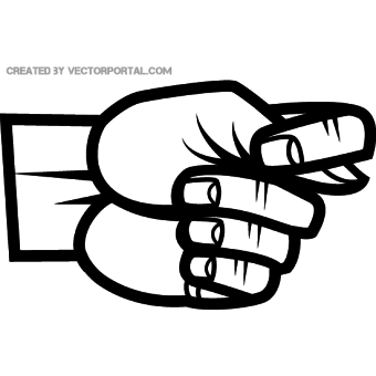 340x340 Download Middle Finger Vector Graphics Freevectors Png Image